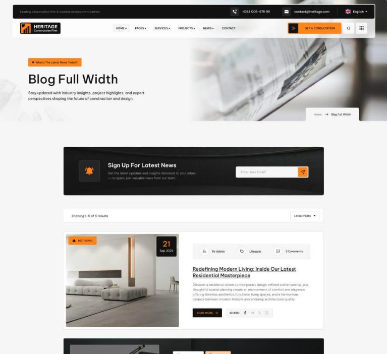 Blogs Full Width